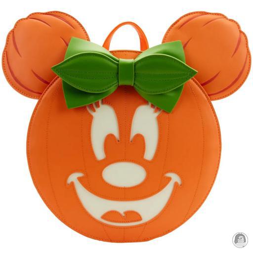 Loungefly Glow in the dark Mickey Mouse (Disney) Minnie Pumpkin Glow Mini Backpack