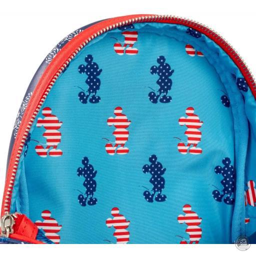 Mickey Mouse (Disney) Patriotic All Over Print Mini Backpack Loungefly (Mickey Mouse (Disney))