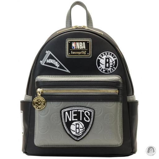 Loungefly Patch NBA (National Basketball Association) Brooklyn Nets Patch Icons Mini Backpack