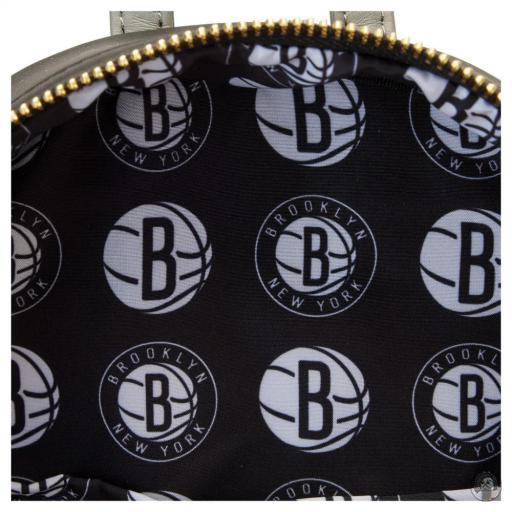 NBA (National Basketball Association) Brooklyn Nets Patch Icons Mini Backpack Loungefly (NBA (National Basketball Association))