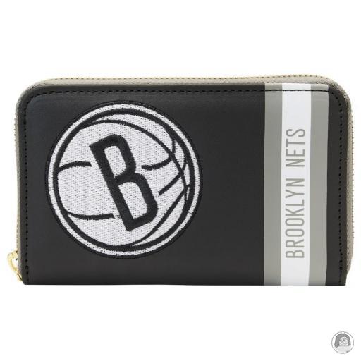 Loungefly Wallets NBA (National Basketball Association) Brooklyn Nets Patch Icons Zip Around Wallet