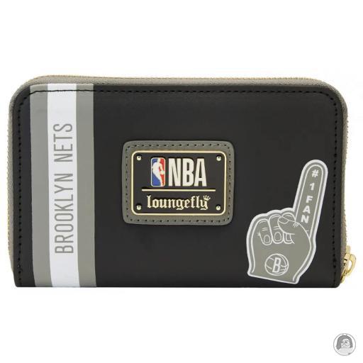 NBA (National Basketball Association) Brooklyn Nets Patch Icons Zip Around Wallet Loungefly (NBA (National Basketball Association))
