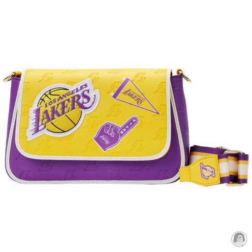 Loungefly NBA (National Basketball Association) NBA (National Basketball Association) Los Angeles Lakers Patch Icons Crossbody Bag