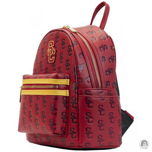 NFL (National Football League) USC Trojans Cardinal SC Interlock Repeat Logo Mini Backpack Loungefly (NFL (National Football League))