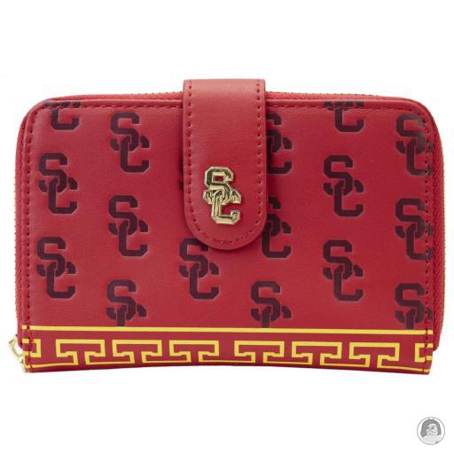 Loungefly NFL (National Football League) NFL (National Football League) USC Trojans Cardinal SC Interlock Repeat Logo Zip Around Wallet