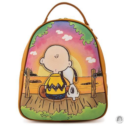 Loungefly Peanuts Peanuts Charlie and Snoopy Sunset Mini Backpack