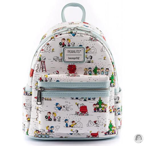 Loungefly Peanuts Peanuts Happy Holidays All Over Print Mini Backpack