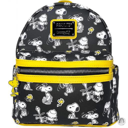 Loungefly Peanuts Peanuts Snoopy and Charlie Brown All Over Print Mini Backpack