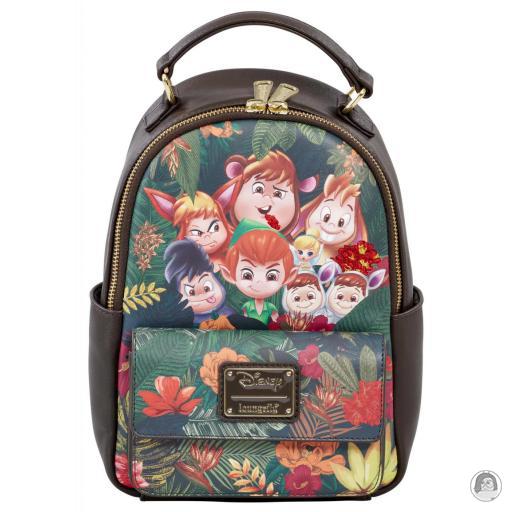 Peter Pan (Disney) Peter Pan and Lost Boys Chibi Jungle Mini Backpack Loungefly (Peter Pan (Disney))