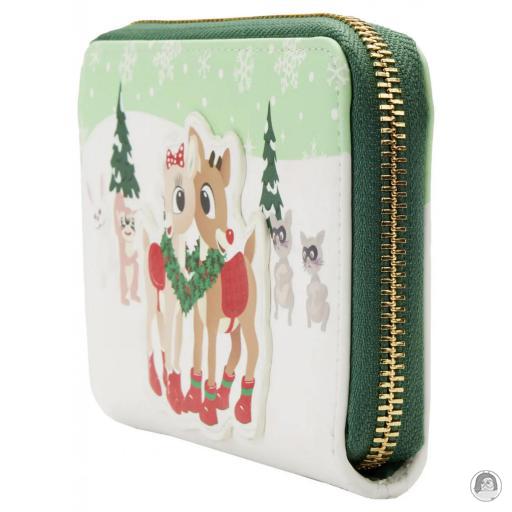 Rudolph the Red-Nosed Reindeer Holiday Group Zip Around Wallet Loungefly (Rudolph the Red-Nosed Reindeer)