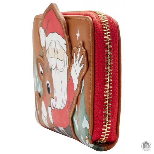 Rudolph the Red-Nosed Reindeer Santa Hug Zip Around Wallet Loungefly (Rudolph the Red-Nosed Reindeer)