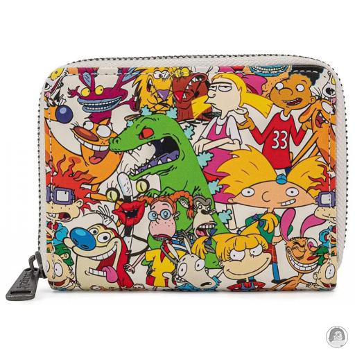 Loungefly Wallets Rugrats (Nickelodeon) Rewind Gang All Over Print Zip Around Wallet