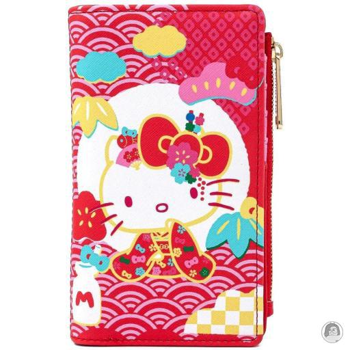 Sanrio Hello Kitty 60th Anniversary Pink Wave Flap Wallet Loungefly (Sanrio)