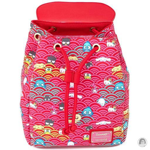Sanrio Hello Kitty 60th Anniversary Pink Wave Mini Backpack Loungefly (Sanrio)