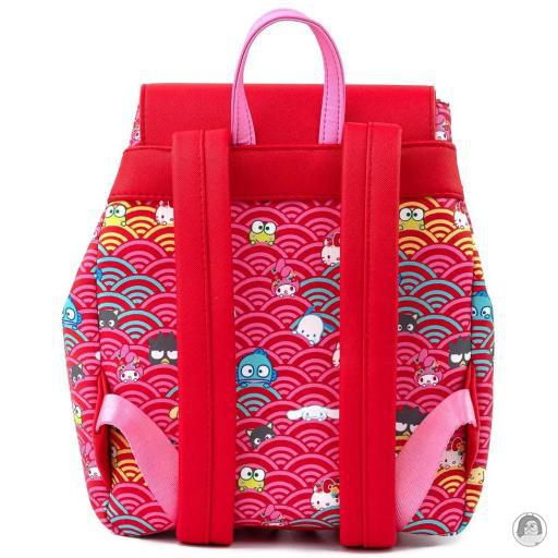 Sanrio Hello Kitty 60th Anniversary Pink Wave Mini Backpack Loungefly (Sanrio)