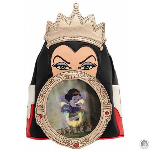 Loungefly FunKon Summer Snow White And The Seven Dwarfs (Disney) Evil Queen Mirror Lenticular Villains Scene Mini Backpack
