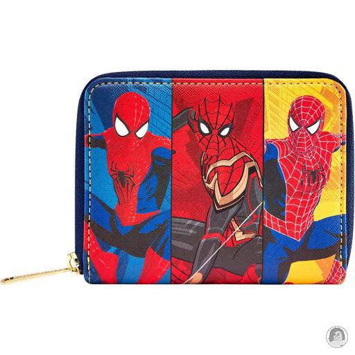 Loungefly Wallets Spider-Man : No Way Home (Marvel) Three Spider-Men Zip Around Wallet