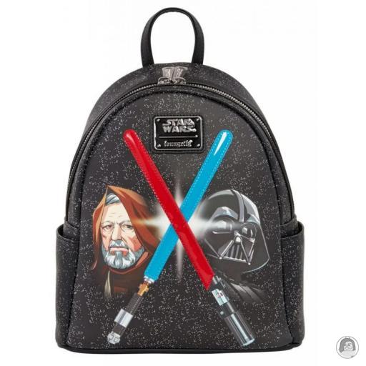 Loungefly Star Wars Star Wars Darth Vader and Obi-Wan Lightsaber Light Up Mini Backpack