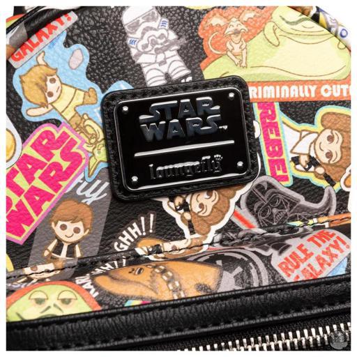Star Wars Kawaii Sticker Allover Print Mini Backpack Loungefly (Star Wars)