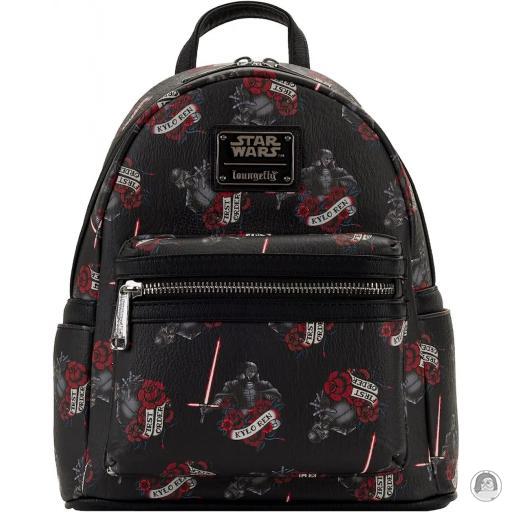 Loungefly Star Wars Star Wars Kylo Ren Roses Tattoo All Over Print Mini Backpack