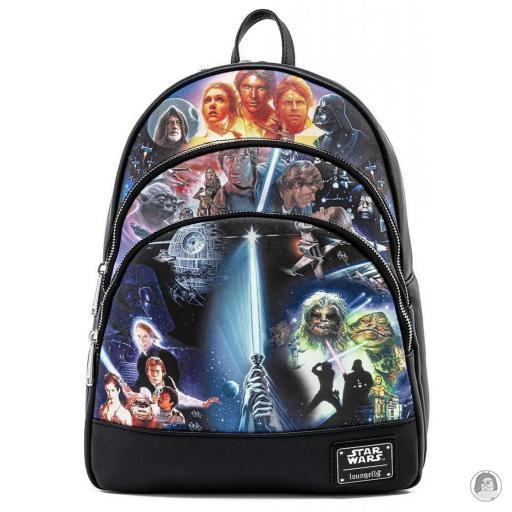 Loungefly Star Wars Star Wars Trilogy Triple Pocket Mini Backpac Mini Backpack