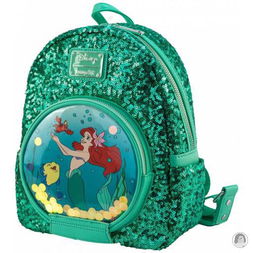 The Little Mermaid (Disney) Ariel Snow Globe Sequin Mini Backpack Loungefly (The Little Mermaid (Disney))