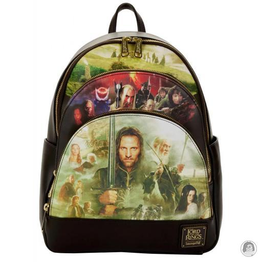 Loungefly Triple Pocket The Lord Of The Rings Lord of the Rings Trilogy Triple Pocket Mini Backpack