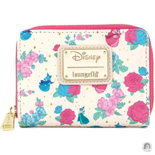 The Sleeping Beauty (Disney) Fairy Godmothers Floral Zip Around Wallet Loungefly (The Sleeping Beauty (Disney))