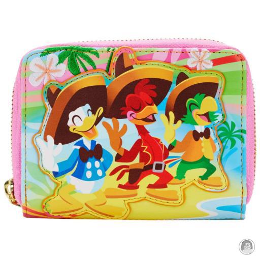 Loungefly Wallets The Three Caballeros (Disney) Beach Scene Zip Around Wallet