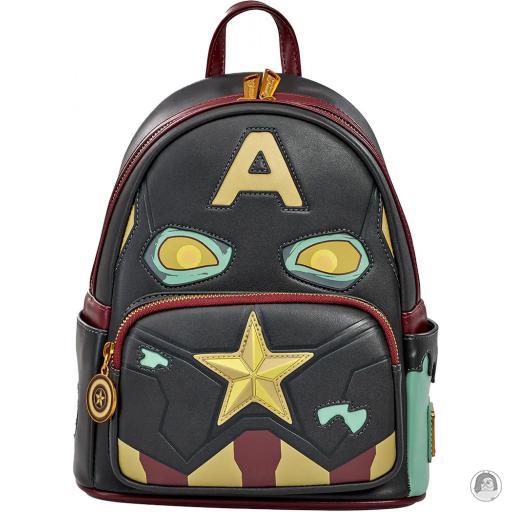 Loungefly Glow in the dark What If...? (Marvel) Zombie Captain America Cosplay Glow Mini Backpack