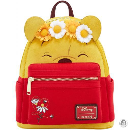 Loungefly Winnie The Pooh (Disney) Winnie The Pooh (Disney) Floral Crown Flocked Cosplay Mini Backpack